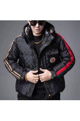Down Jacket Men's European Station High-End Thickened Winter Winter Jacket 90 White Duck Down Hooded Couple Men's Warm Jacket