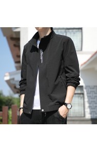 Coat Men's Spring And Autumn Men's Clothing 2023 New Korean Version Trend Casual Versatile Stand Collar Work Jacket Top For Men